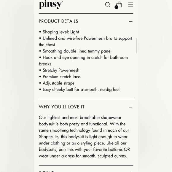 Pinsy Smoothing Lace Shapewear Bodysuit, Beige, 1X - Picture 6 of 6